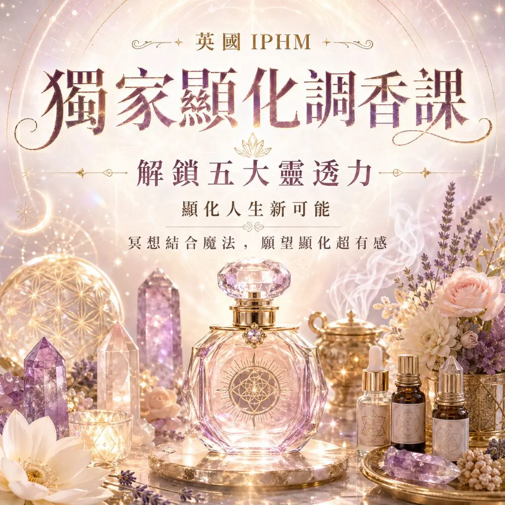 【英國 IPHM】最新最火紅的獨家顯化課程：靈透力、冥想與魔法