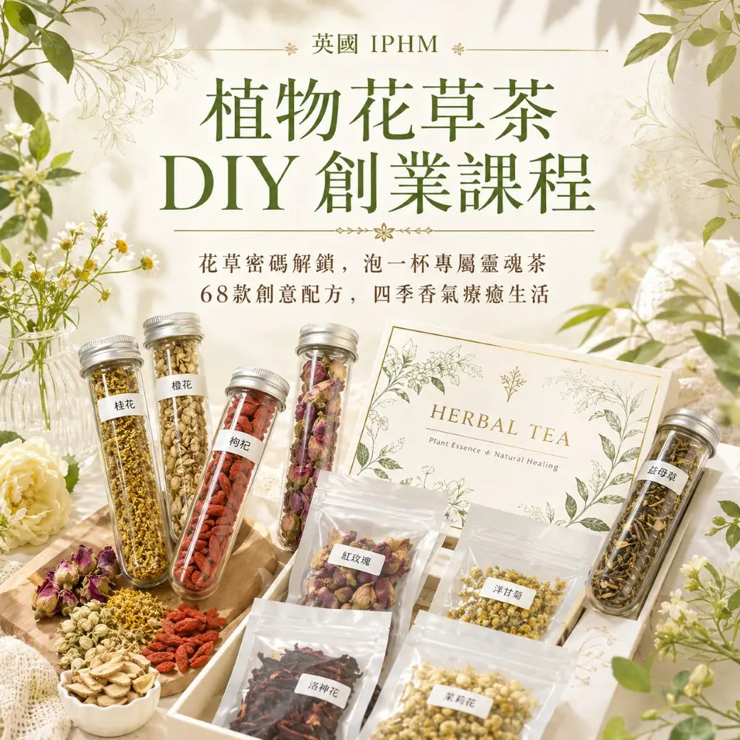 【英國 IPHM】植物花草茶 DIY創業課程