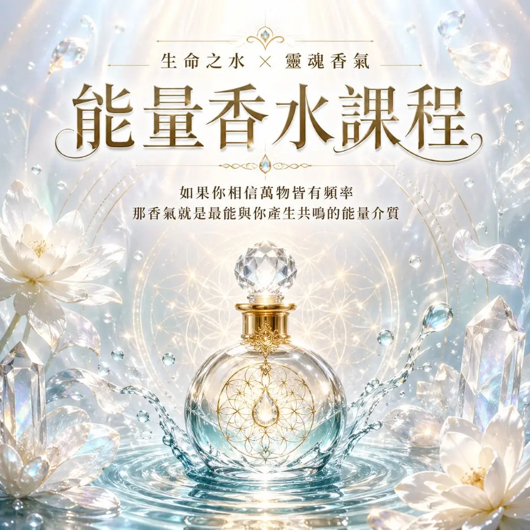 【生命之水 × 靈魂香氣】能量香水課程