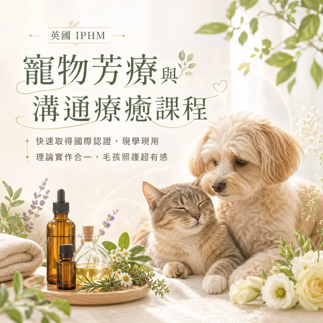 【英國 IPHM】寵物芳療與溝通療癒課程